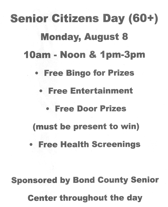 Bond County Fair Senior Day