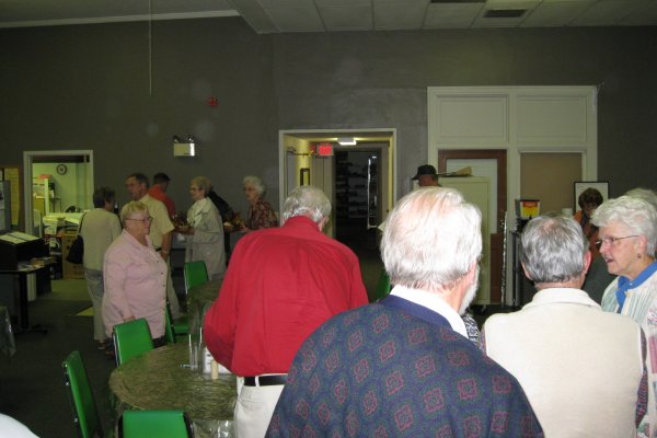 the volunteers mingle and fraternize