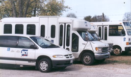 Bond County Transit vehicles