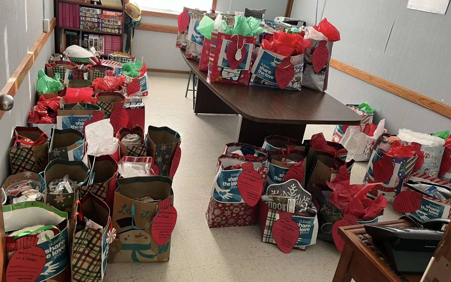 We were able to put together gift bags for 93 of our area seniors! Thank you all for sharing the love!