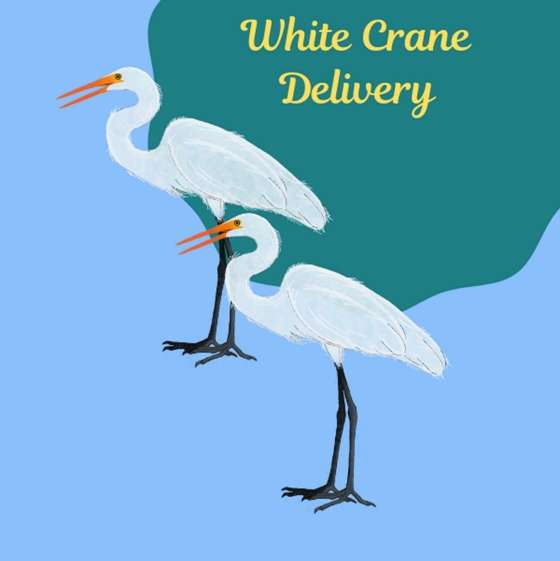 White Crane Delivers